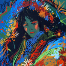 Load image into Gallery viewer, 'Chrysanthemums' Signed Giclée Print